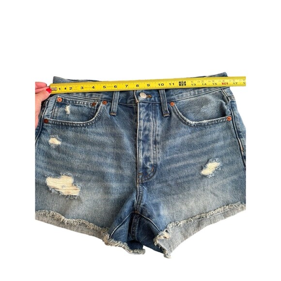 Madewell Relaxed Denim Shorts Women's Size‎ 27 Cutoff 3" Inseam - Picture 5 of 6